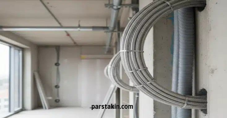 سیم افشان آلومینیومی در برق ساختمان