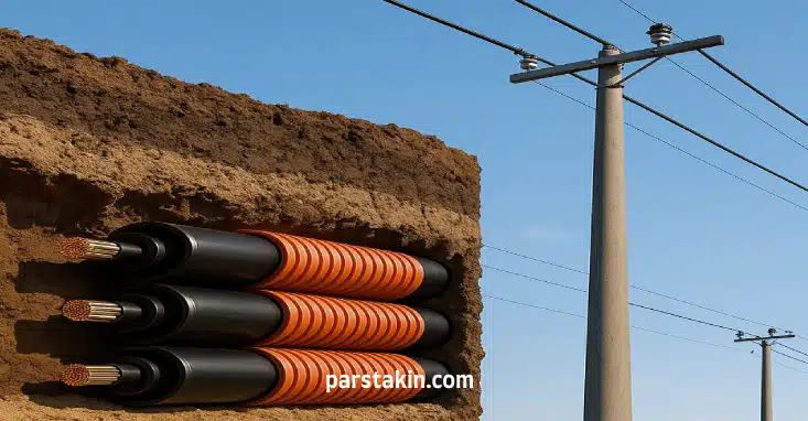 کابل زمینی و هوایی