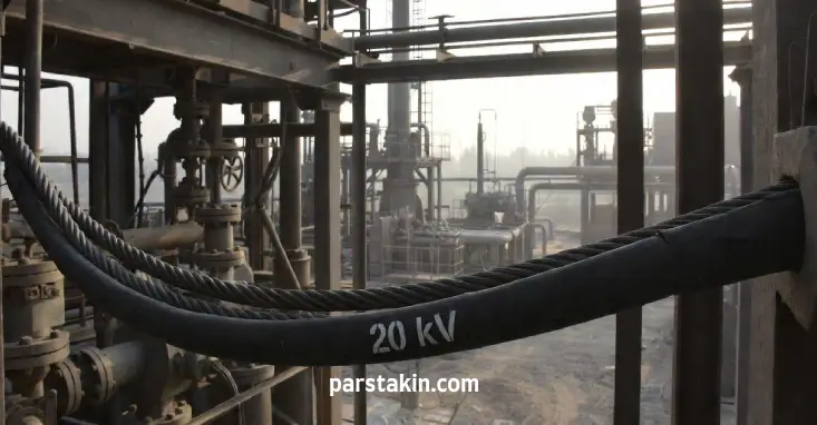 کابل 20 کیلوولت ستون نیرومند صنعت انرژی و تاسیسات